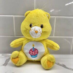 Vintage Care Bears Birthday Bear 8" Stuffed Plush Animal 2003